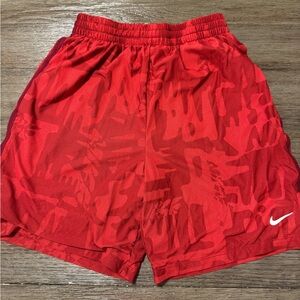 Nike Kids Red Camo Shorts